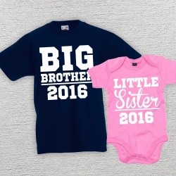 Big Brother Little Sister Matching T-Shirt Set